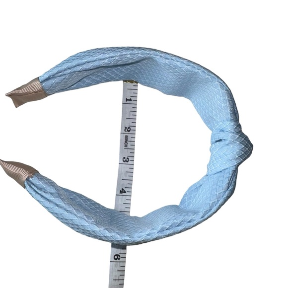 Blue Fabric Top Knot Headband Women’s or Girls - Picture 8 of 10
